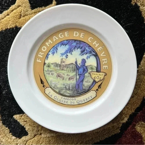 Restoration Hardware 2002 Set of 4 Cheese Salad Luncheon Dessert Plates - Picture 6 of 10